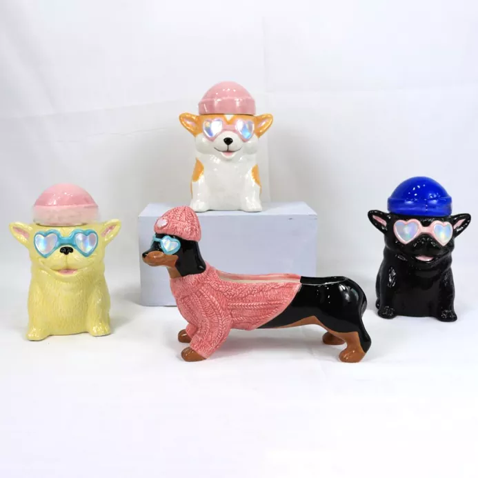 Pemegang lilin seramik haiwan