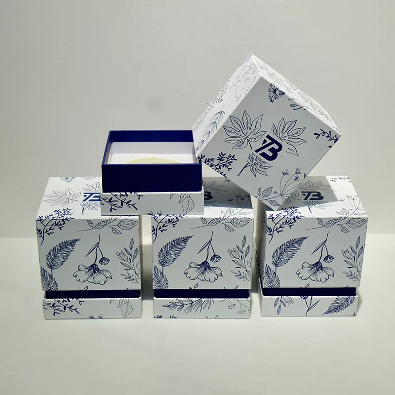 Kotak hadiah buatan tangan minyak wangi tersuai