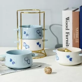 Mesin basuh pinggan mangkuk selamat dicat mangkuk seramik