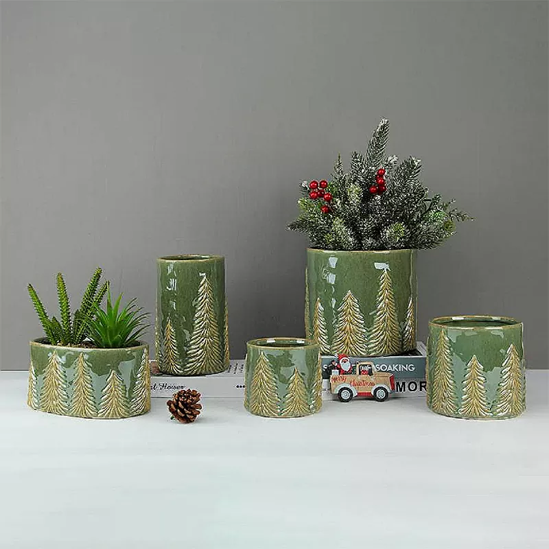 Vas Pine Christmas Embossed