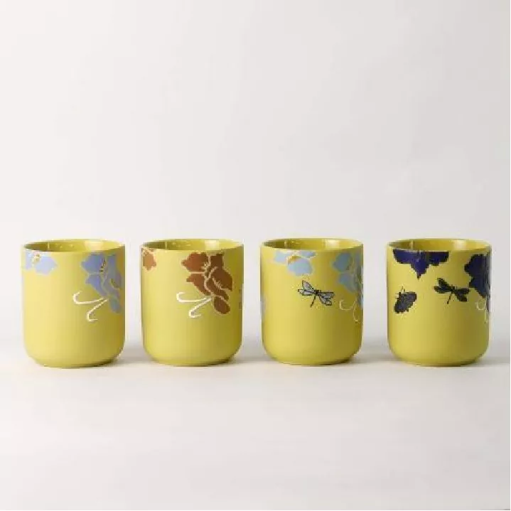 Whisper Whisper Hand Painted Art Candleholder