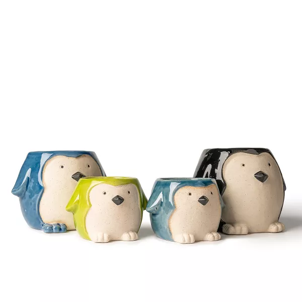 Pemegang lilin seramik berbentuk penguin