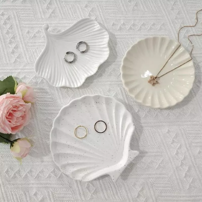 Dulang perhiasan seramik shell dan starfish